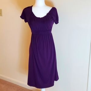 Motherhood maternity purple short sleevedress